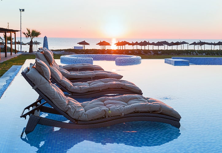 Piscine avec vue sur la mer Iberostar Kantaoui