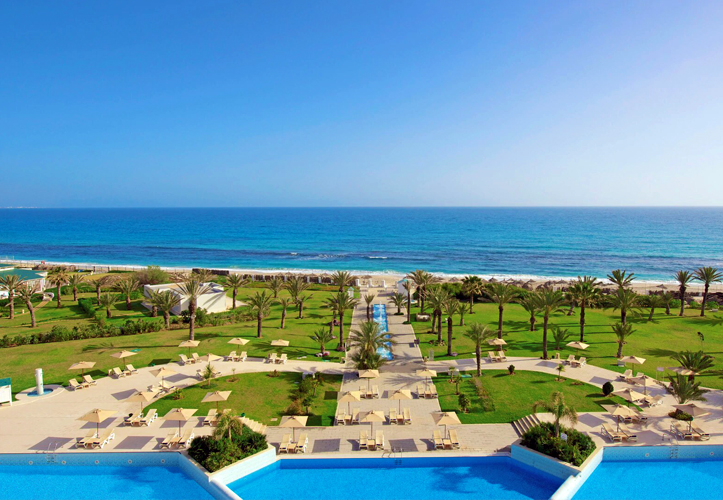 Piscine vue mer de Royal Mansour Mahdia