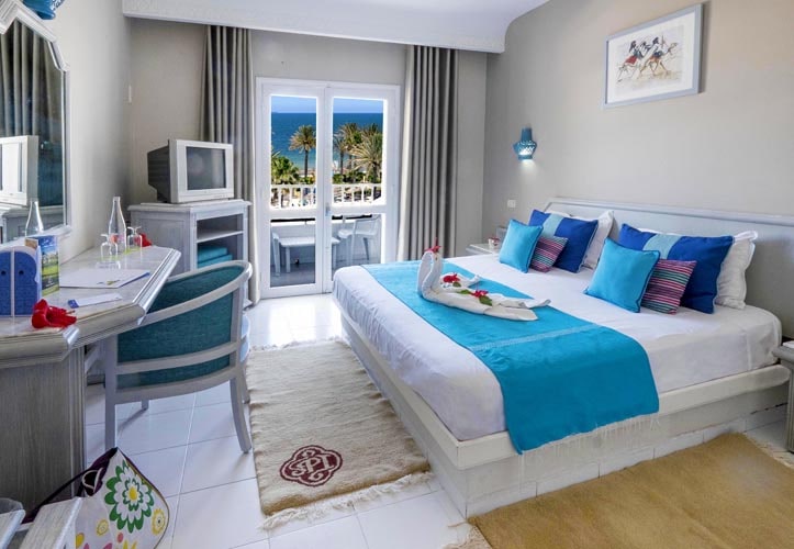 Chambre avec balcon de Houda Golf Monastir