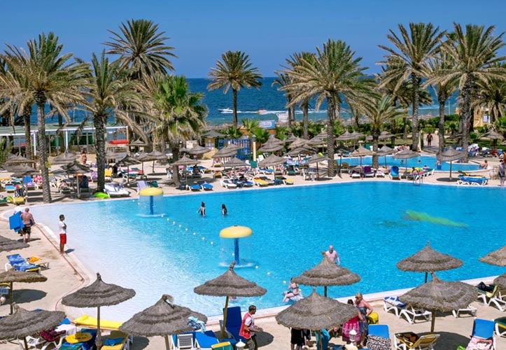 Piscine vue mer de Houda Golf