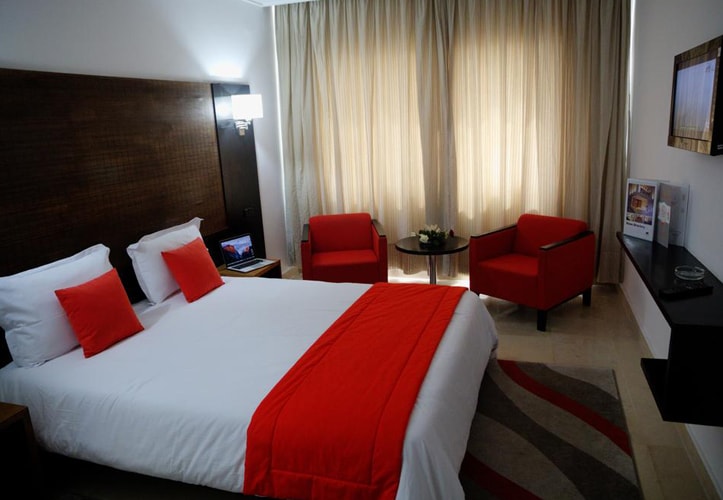 Chambre double de l'hôtel Le Pacha