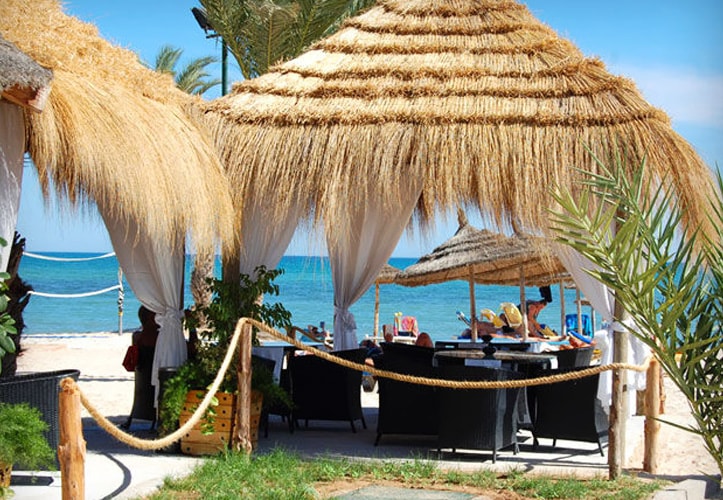 Plage privée de l'hôtel Karthago Djerba